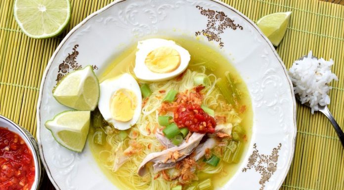 Recept indonéský kuřecí vývar Soto ayam